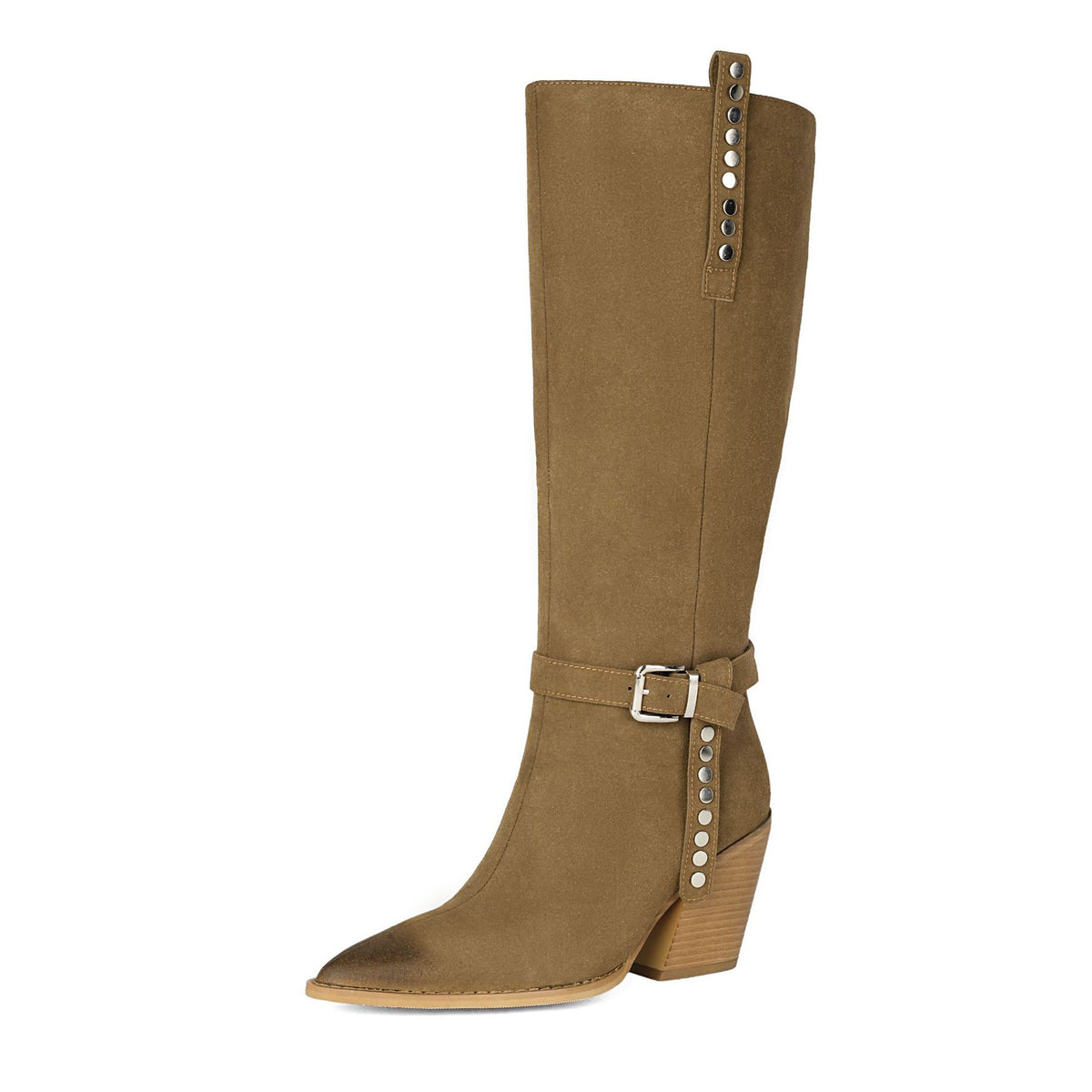 Bottes Hautes Cloutées à Bout Pointu – Reine des Glaces