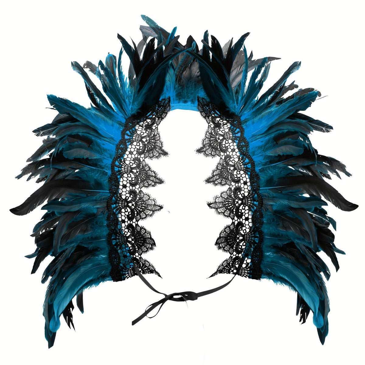 🎪 Les Plumes de la Funambule — Étole Gothique en Plumes & Dentelle