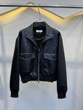 Blouson Noir Homme – Cuir Urbain Nocturne