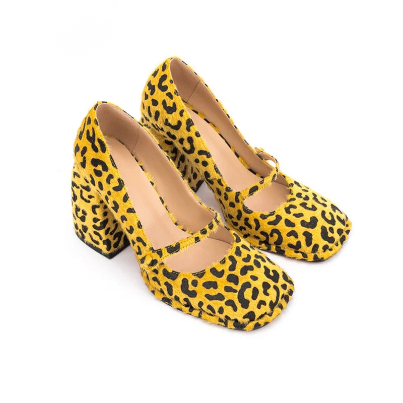 🐆 Escarpins Fauve Nocturne – Léopard à Talon Sculpté