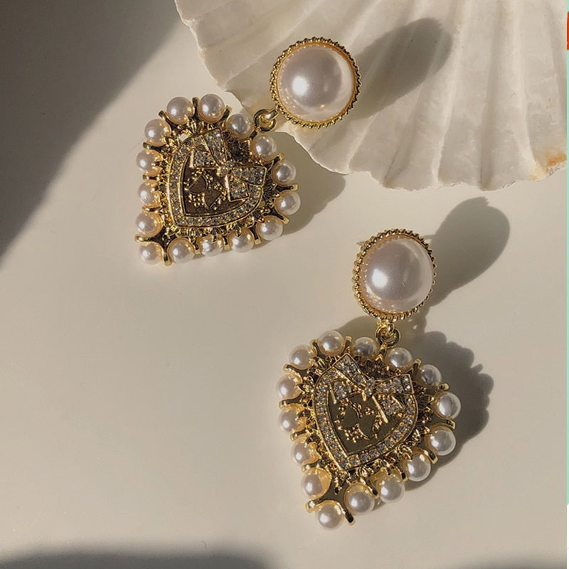 Le Cœur de la Marquise – Boucles d’Oreilles Baroques