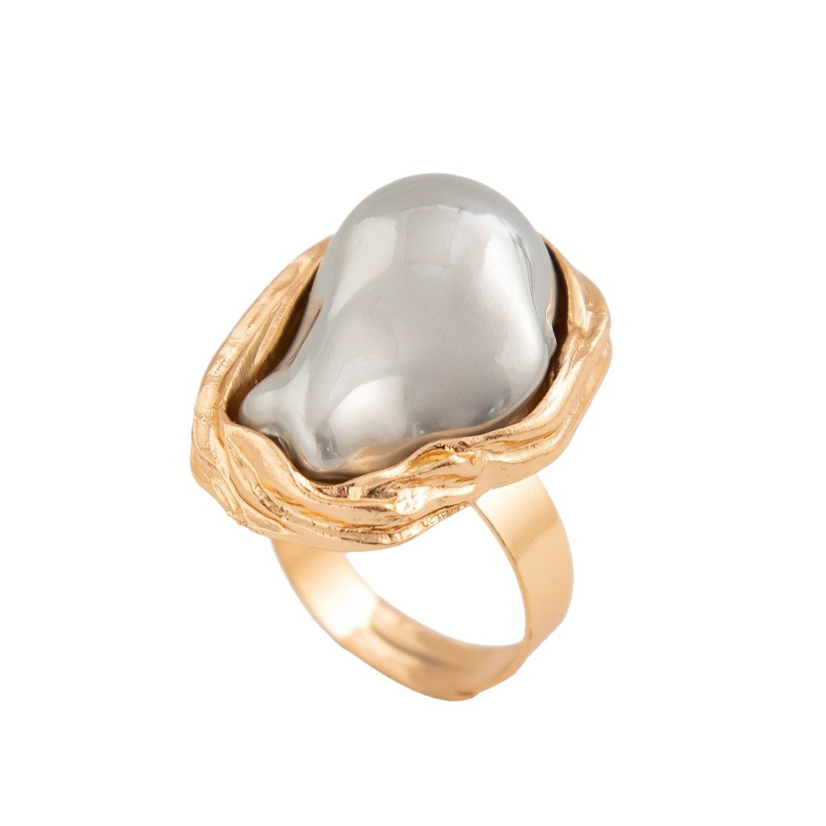 Enchanted Pearls — Irregular Baroque Ring