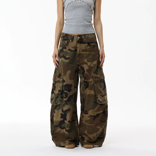 Cargo des Ombres – Pantalon Camouflage Oversize Homme