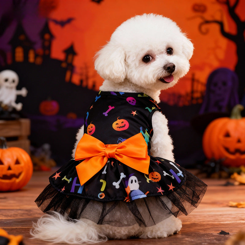 Petite Sorcière des Ombres – Robe Halloween pour Chien & Chat