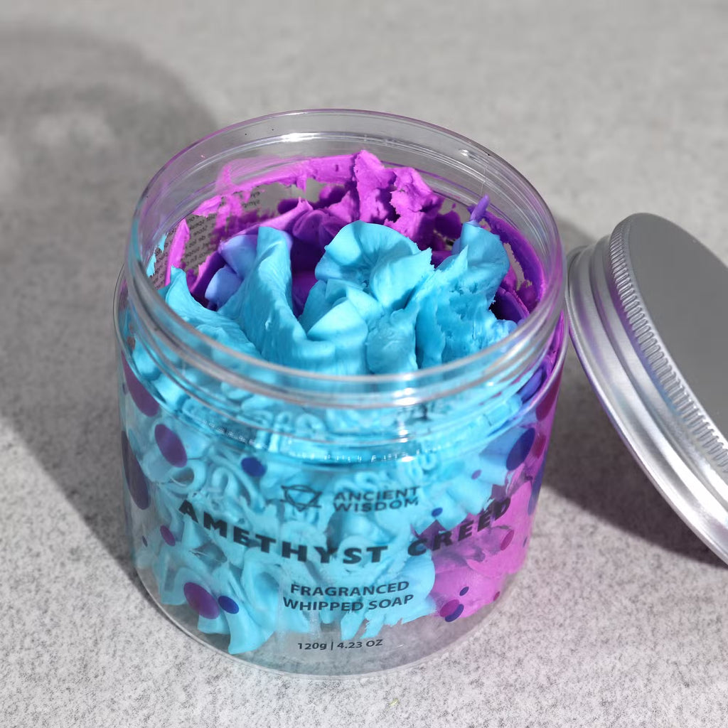 🖤 Savon Fouetté Homme – Améthyste Nocturne