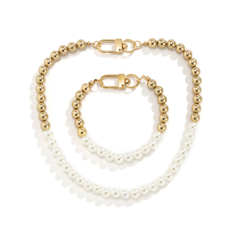 Parure Homme Perles & Métal — Dandy des Ombres