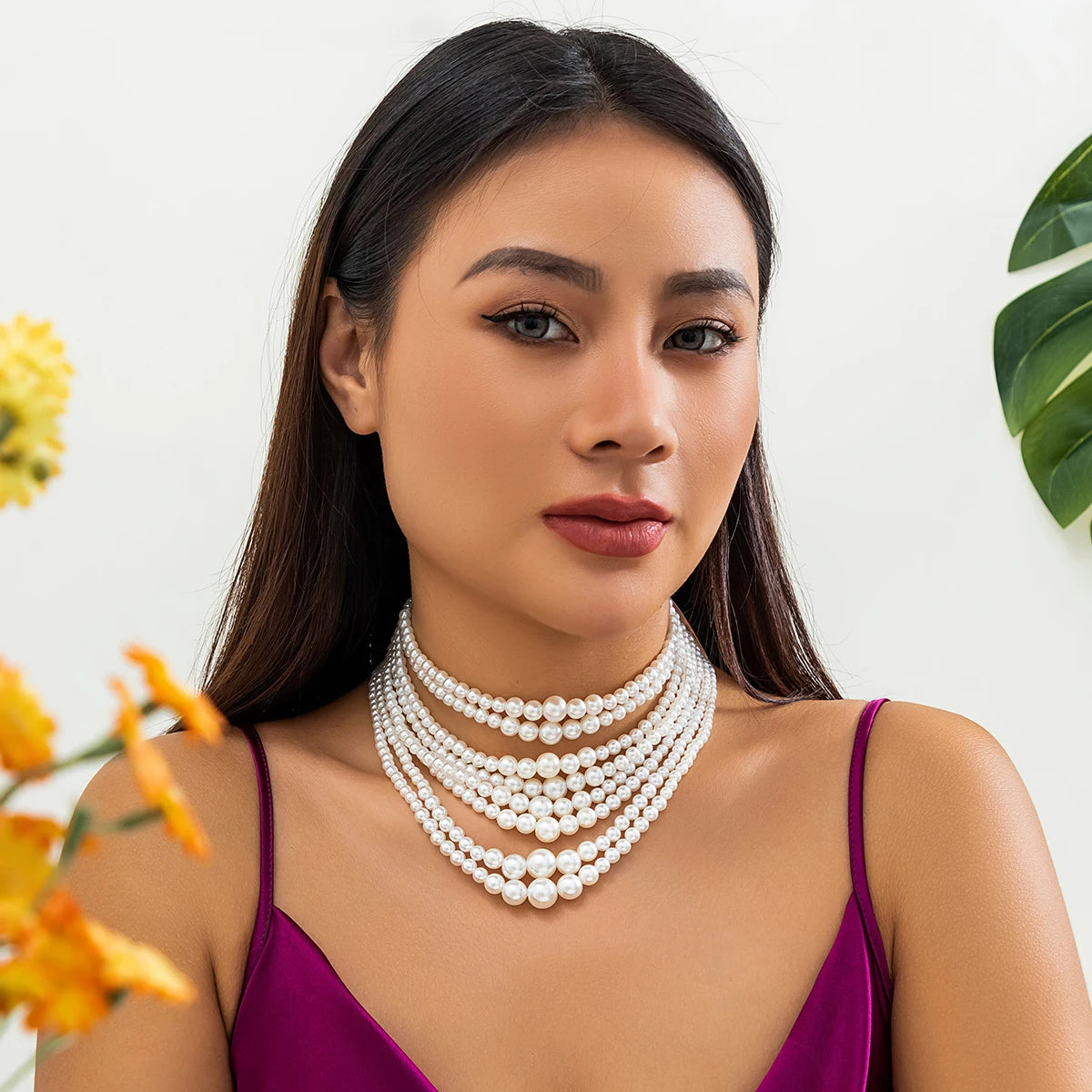 Collier de la Souveraine des Glaces – Perles Baroques