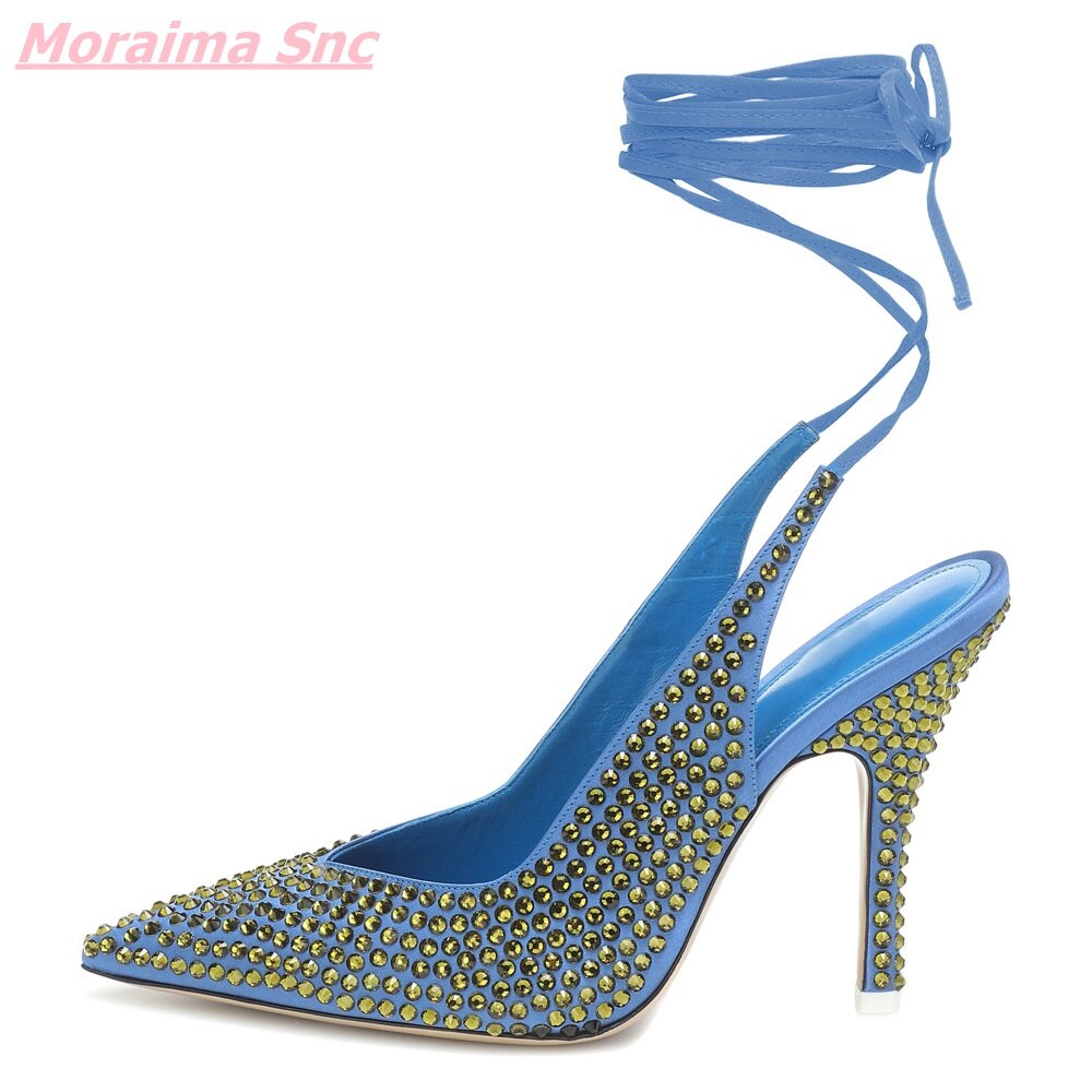 Escarpins Sirène des Profondeurs – Bleu & Éclats Dorés