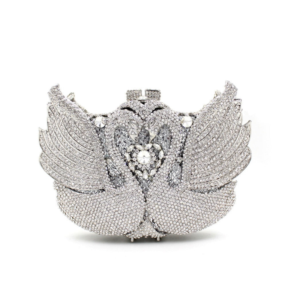 Minaudière Cygne de Cristal – Élégance Nocturne