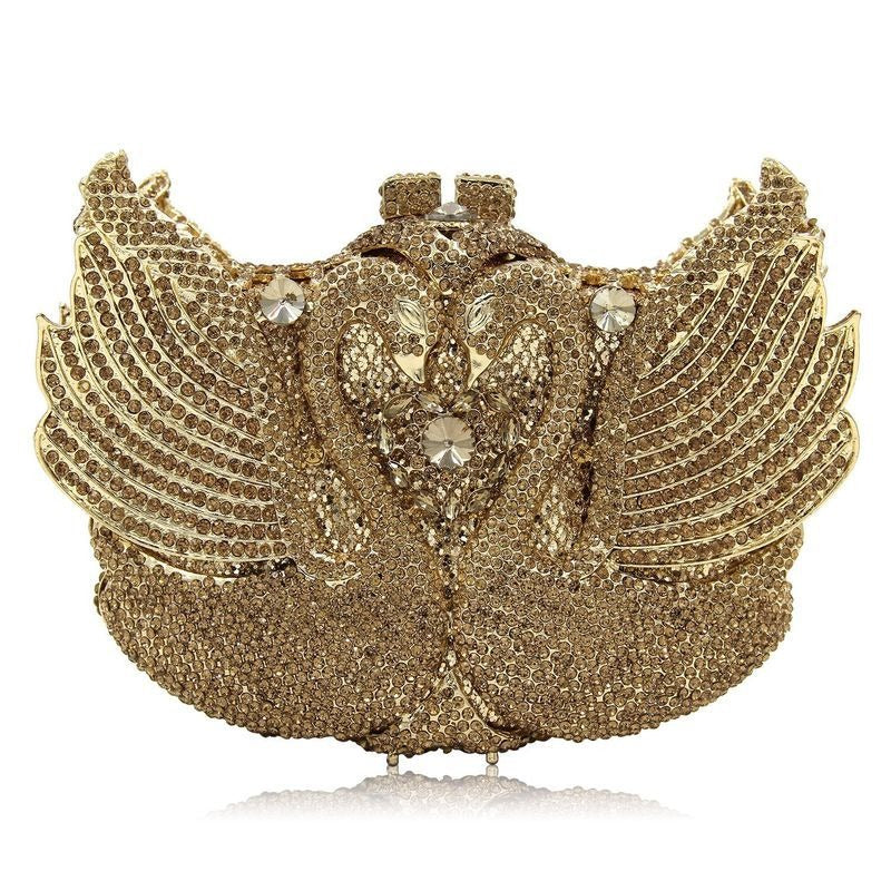 Minaudière Cygne de Cristal – Élégance Nocturne