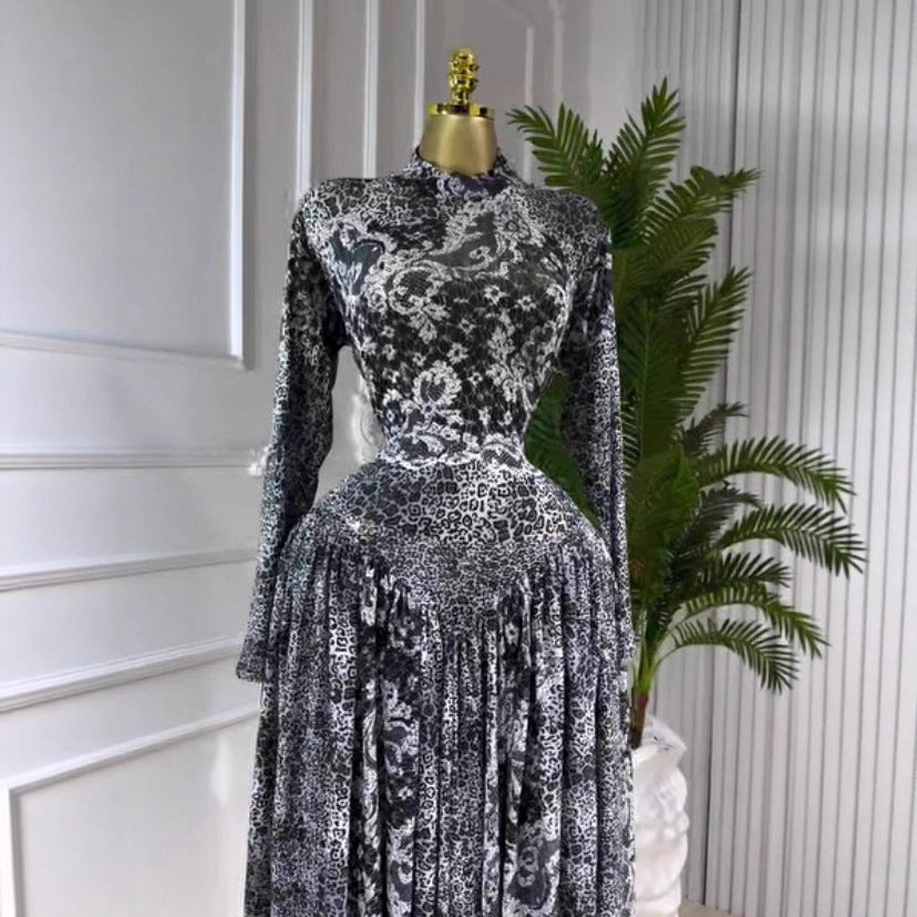 Robe Longue Gypsy Nocturne – Dentelle d’Ombre