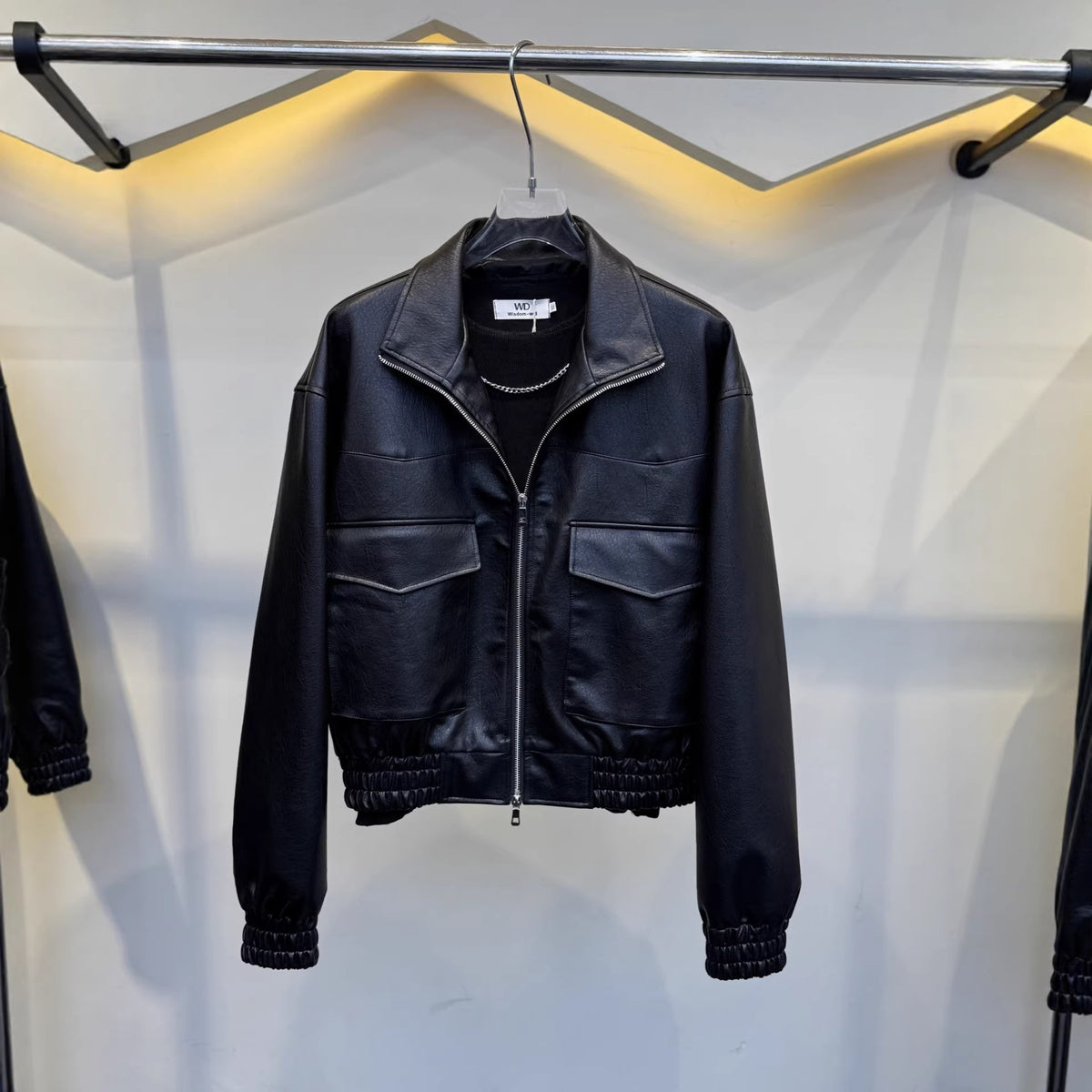 Blouson Noir Homme – Cuir Urbain Nocturne