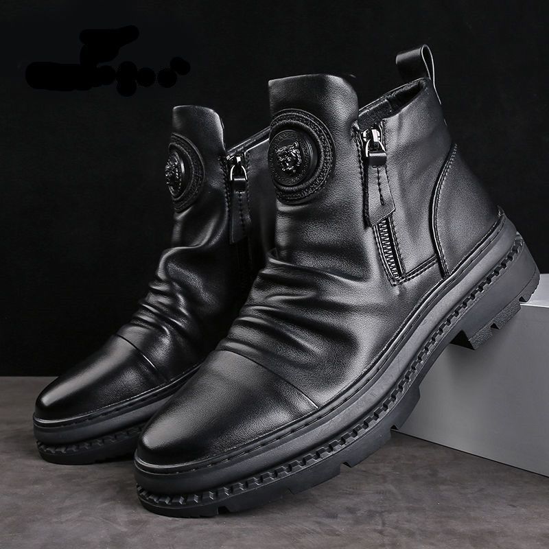 Bottines Homme Black Sentinel – Zip & Semelle Nocturne
