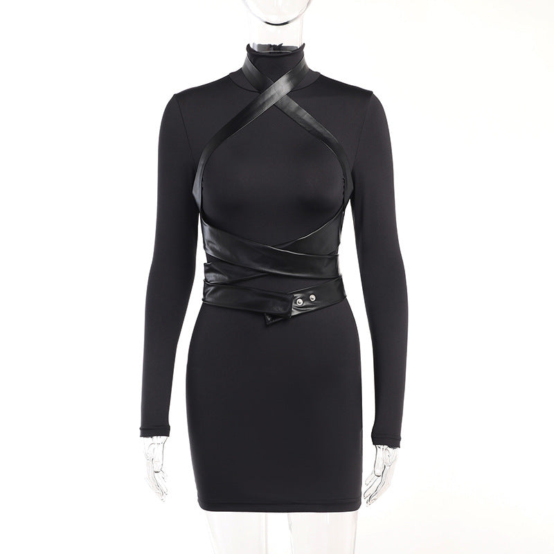 Robe Noire Étreinte des Ombres – Anges Déchus