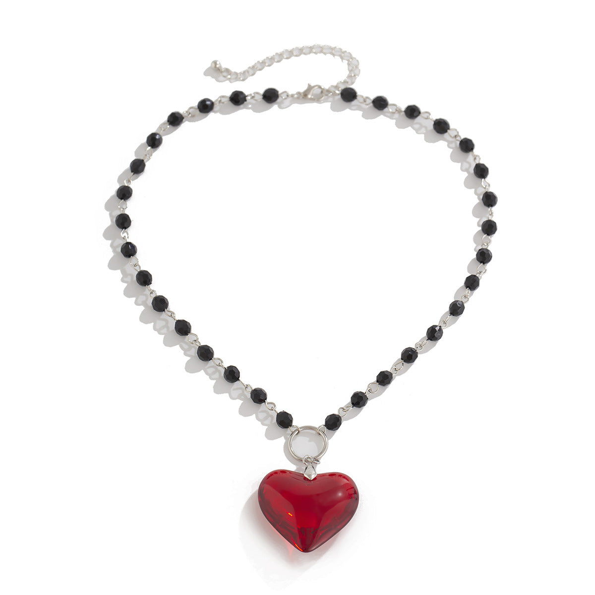 Cœur de la Mariée Maudite — Collier Gothique Rouge