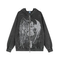Hoodie Homme « Fallen Angel » – Ailes Gothiques & Esprit Grunge
