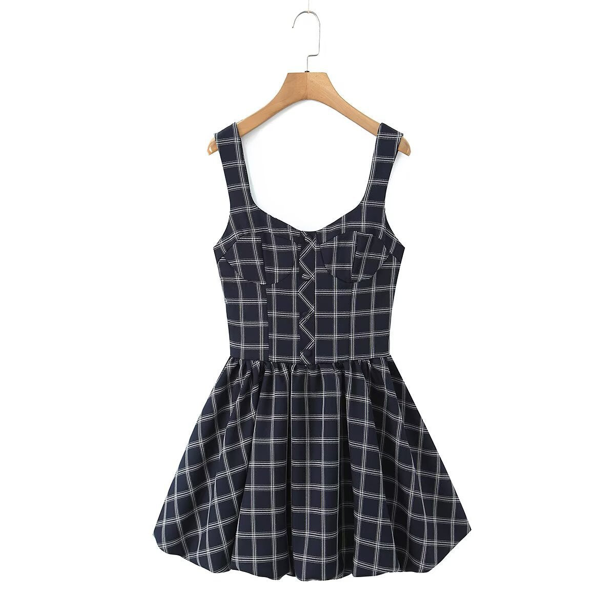 Robe Tartan Rétro – Cirque des Ombres 🖤
