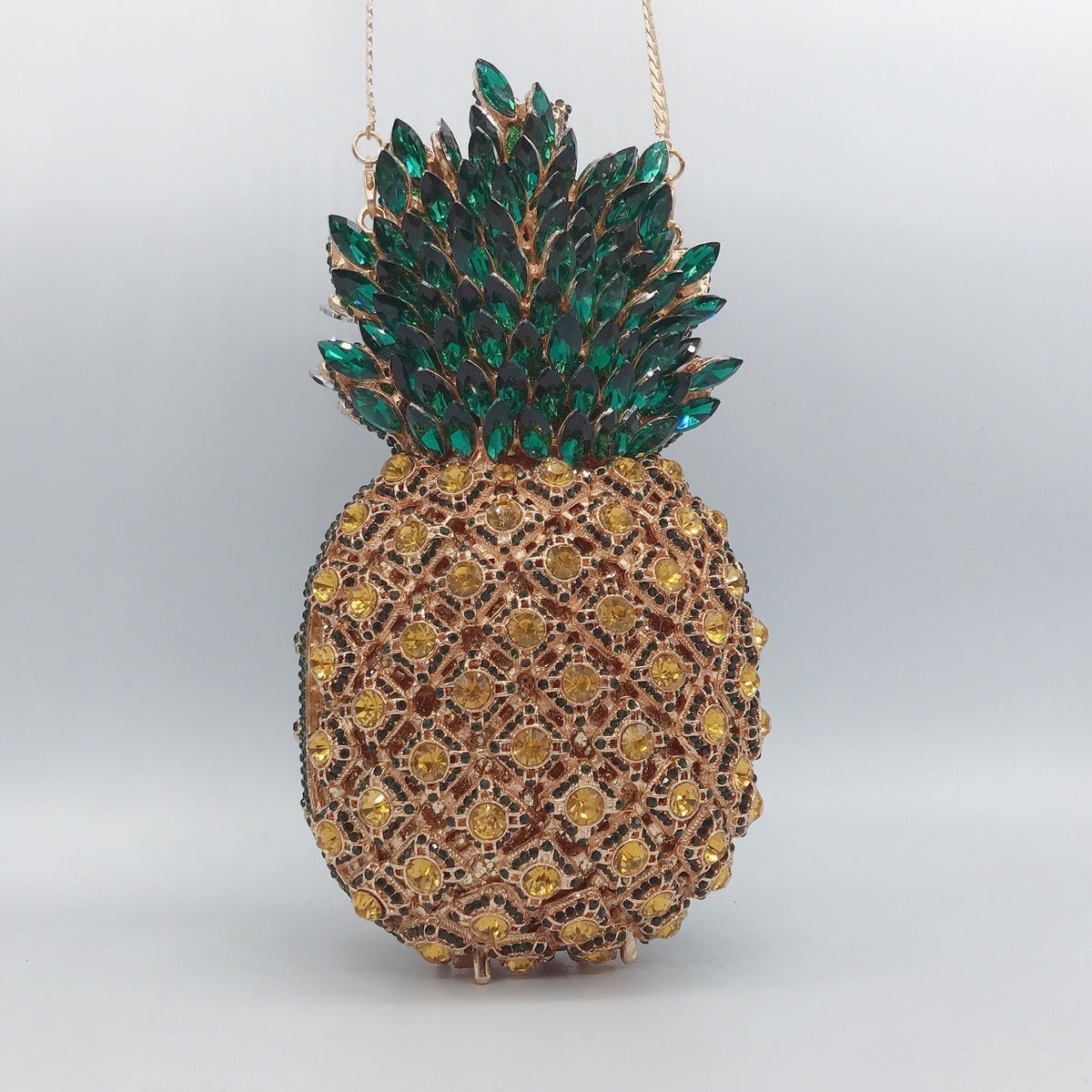 Minaudière Ananas Cristallisée – Sac Bijou de Soirée