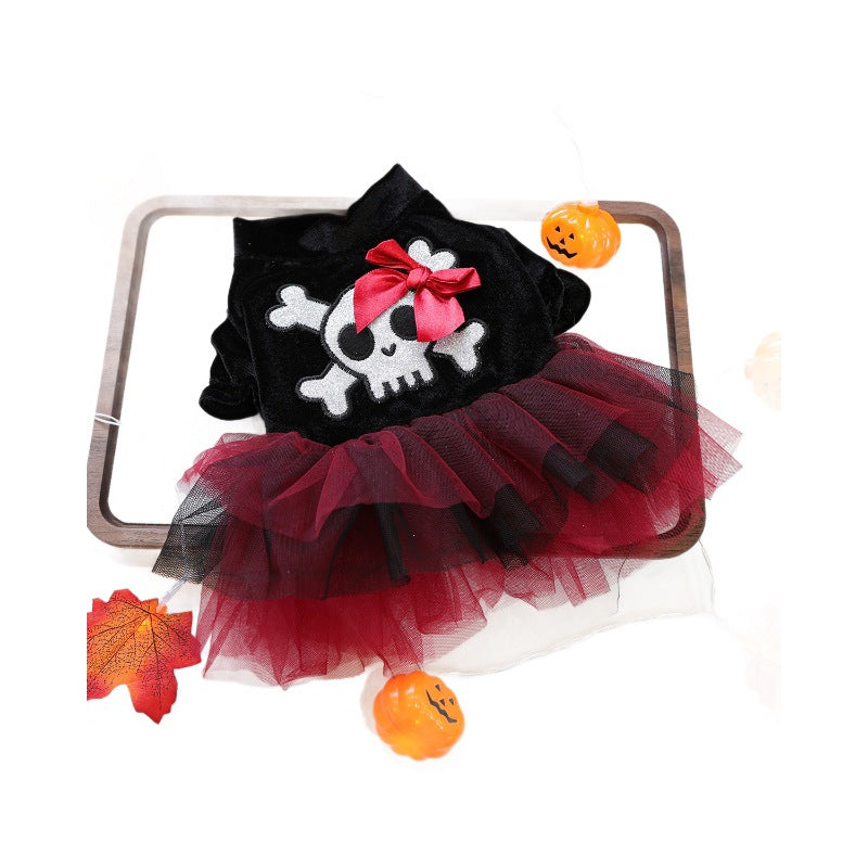 La Petite Pirate des Ombres — Robe Halloween pour Chien