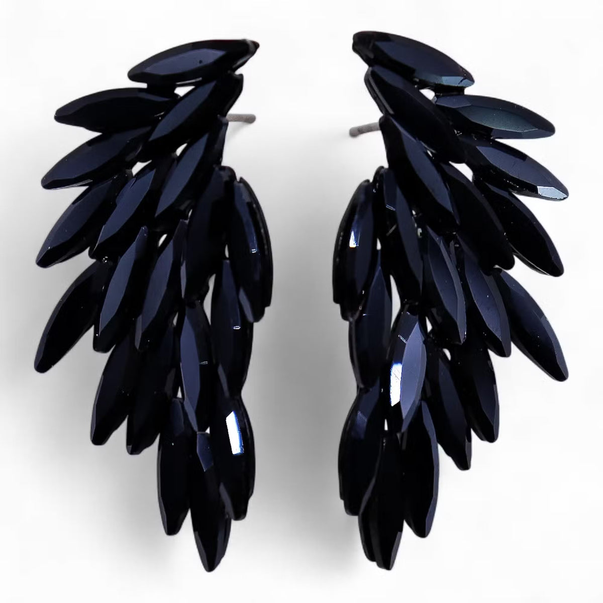 Ailes des Lampades – Boucles d’Oreilles Ange Noir