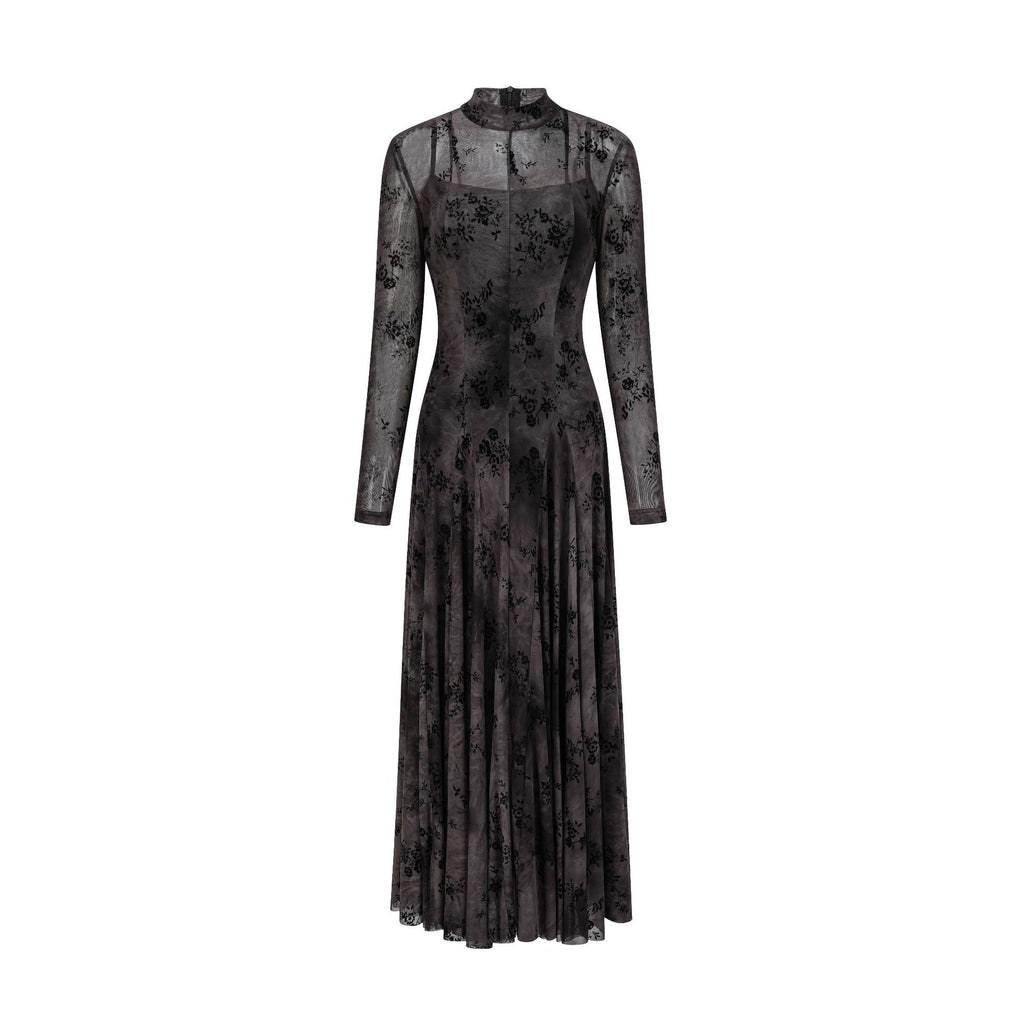 Robe Longue Florale — L’Herbière des Ombre