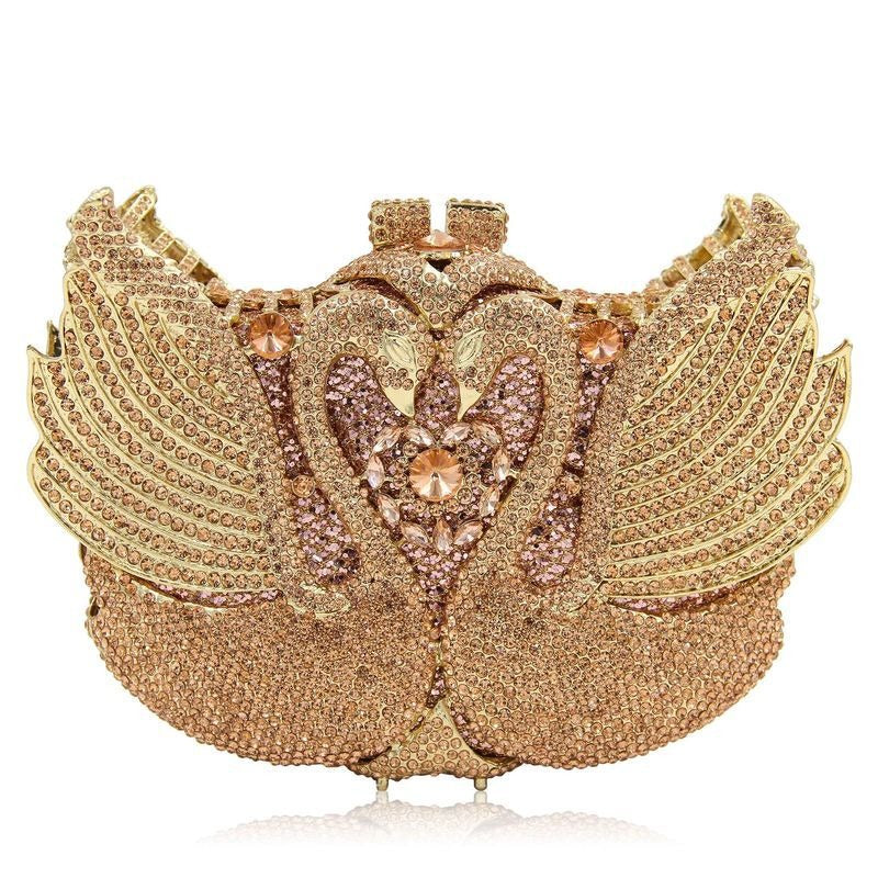 Minaudière Cygne de Cristal – Élégance Nocturne
