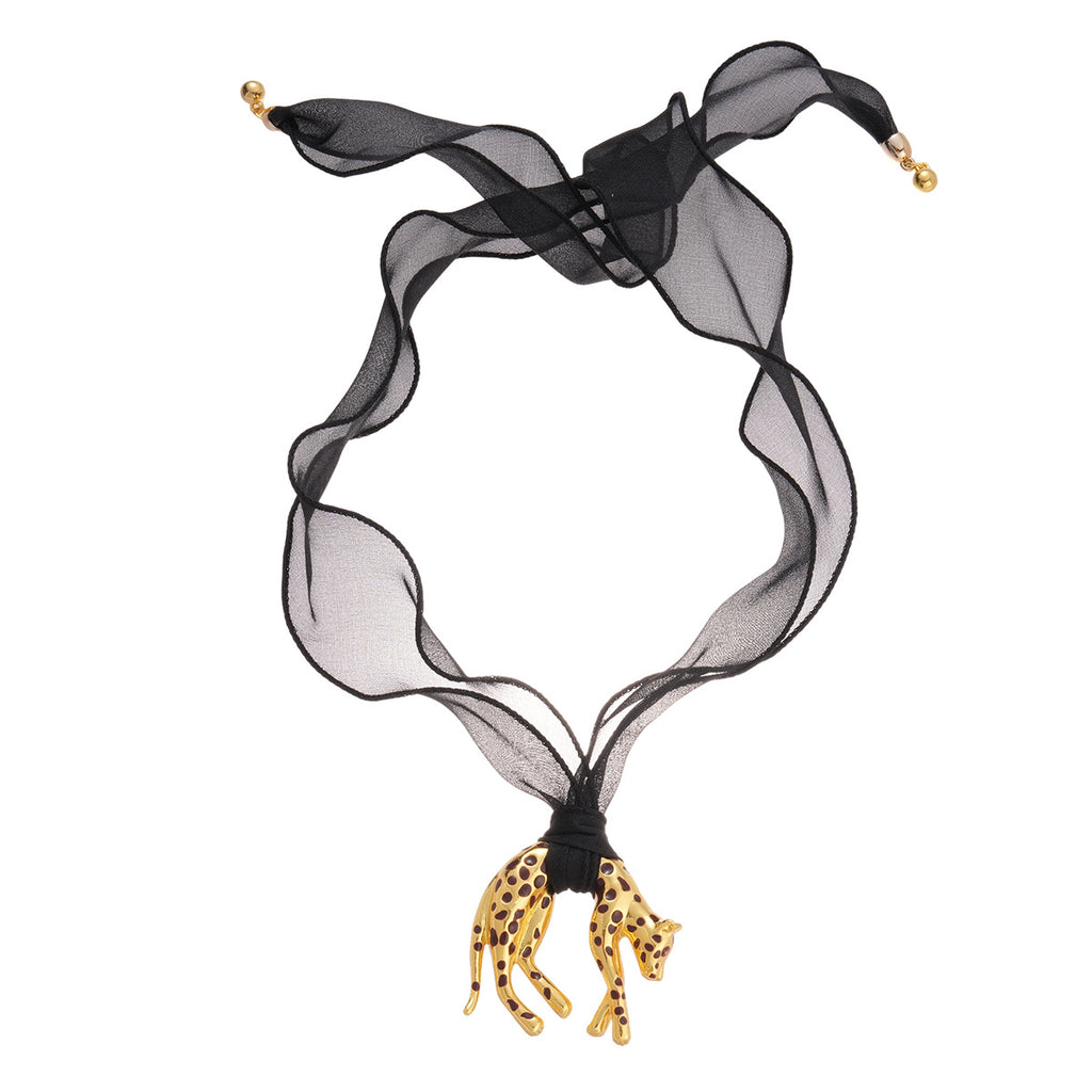 Le Fauve du Chapiteau — Collier Léopard Doré