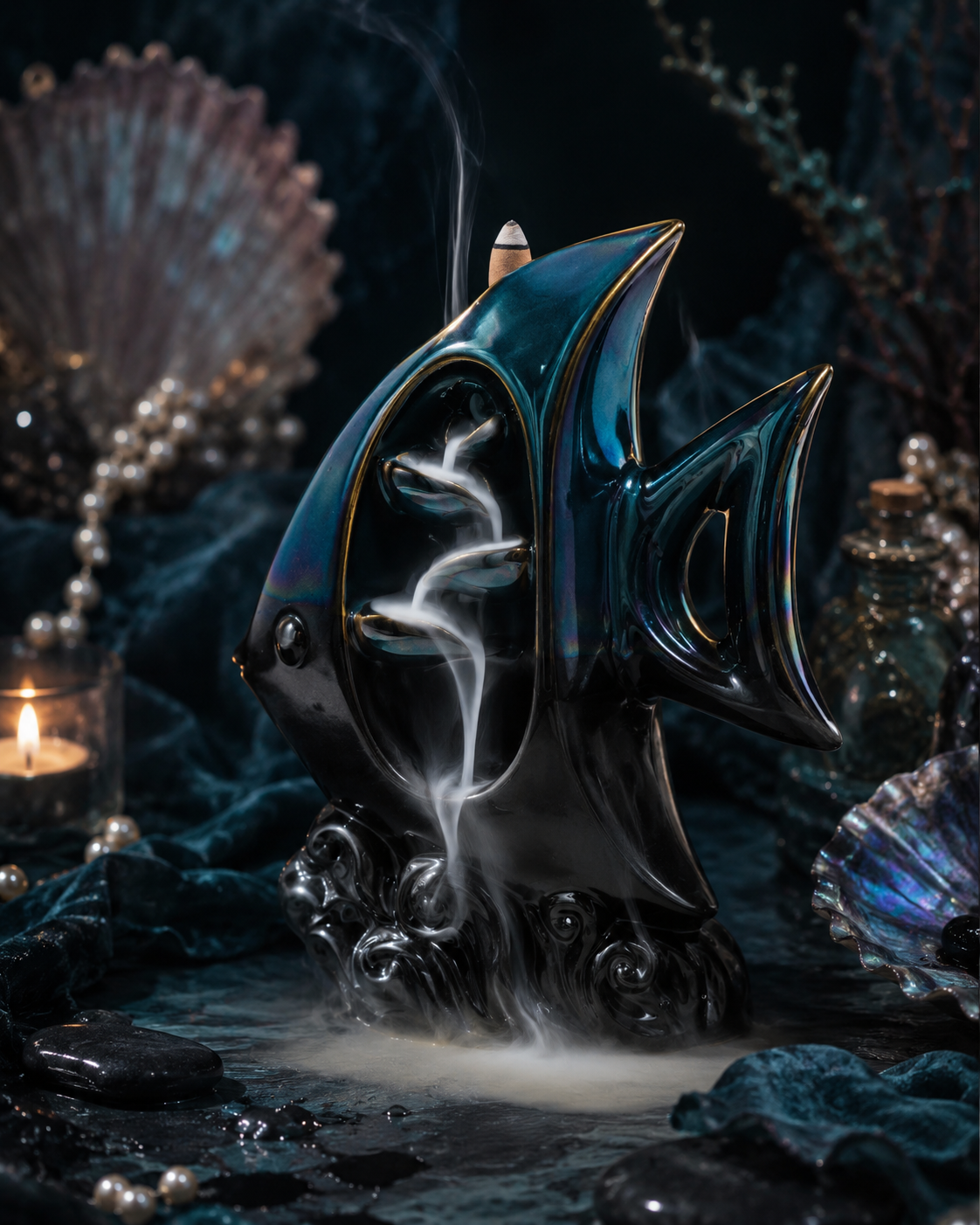 Souffle des Profondeurs – Brûleur d’Encens Cascade