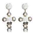 The Crosses of the Night — Baroque Rose Earrings