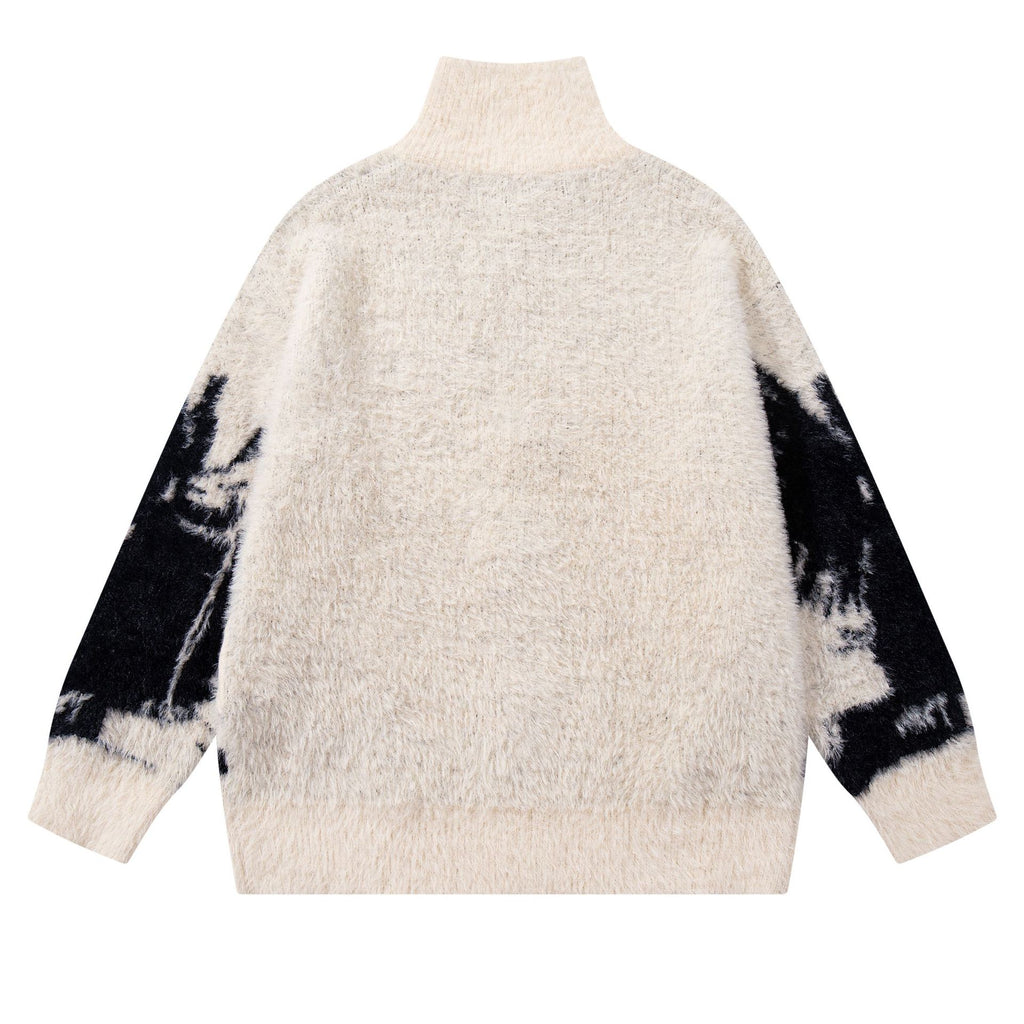 Sweat oversize demi-zip Dark Angel – Ange gothique