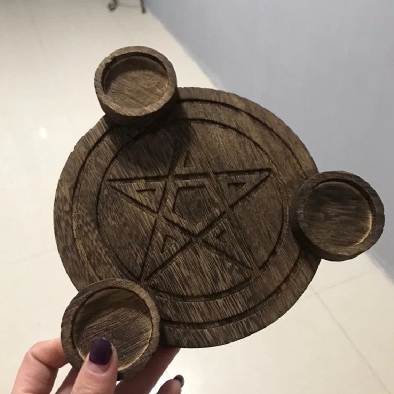 Le Cercle de Salem — Bougeoir d’Autel Pentagramme