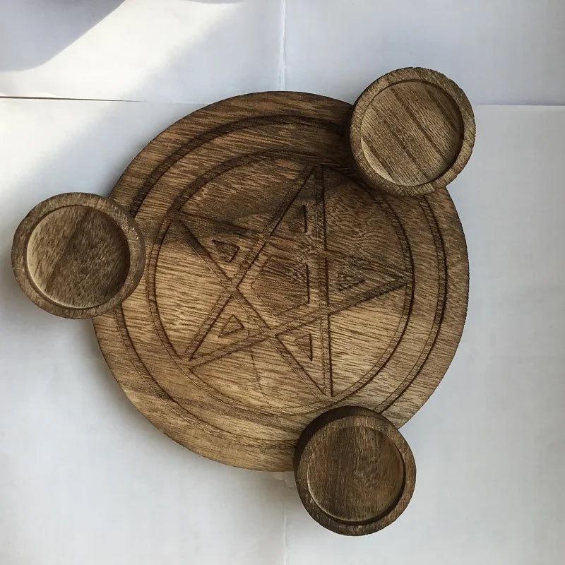 Le Cercle de Salem — Bougeoir d’Autel Pentagramme