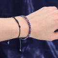 Bougie Cristal Sagittaire avec Bracelet en Pierres