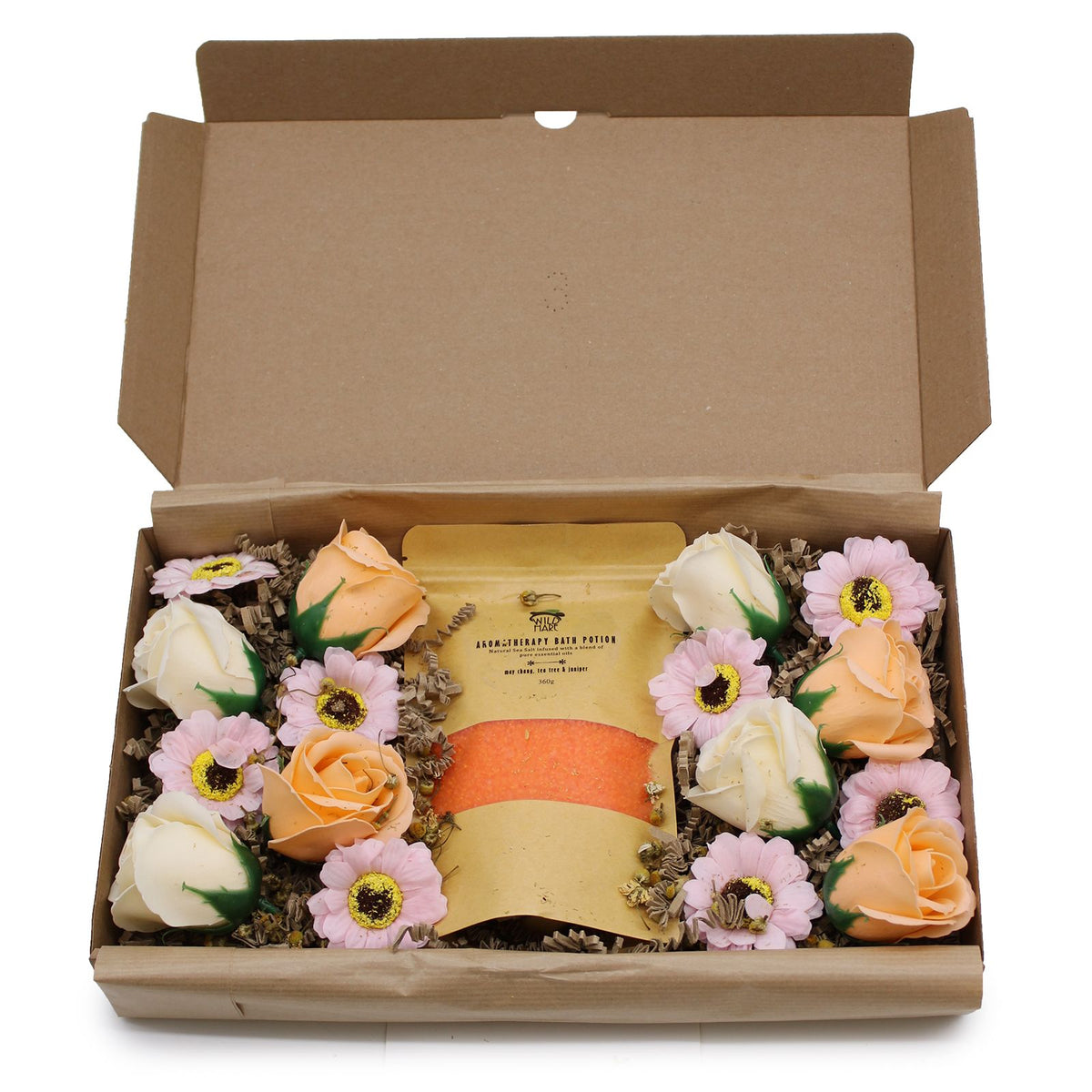 Rituel des Fleurs Sauvages – Coffret Sels de Bain & Fleurs de Savon