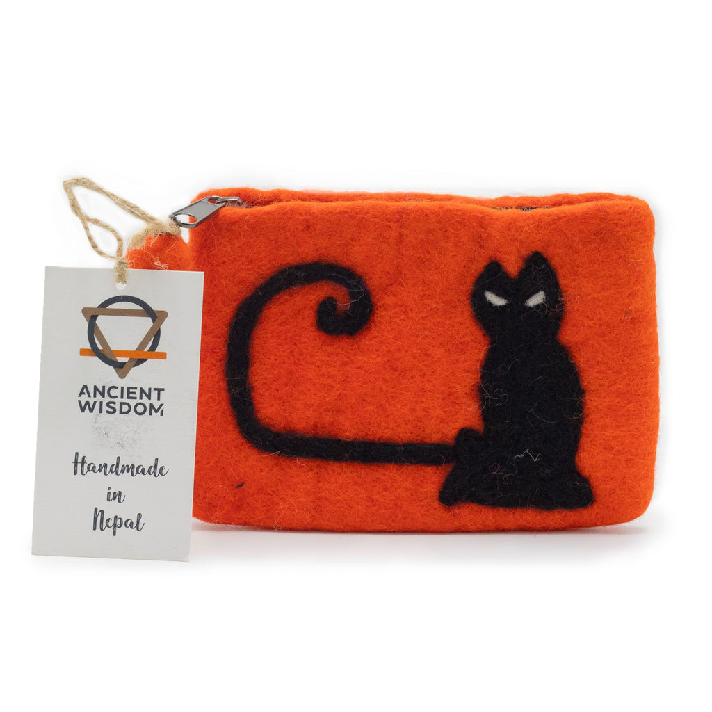 Les Trois Chats de Salem — Lot de 3 pochettes zippées en feutre 🐈‍⬛