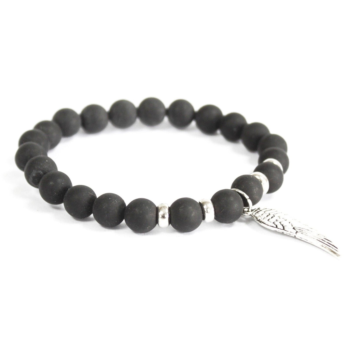Bracelet Aile Noire – Agate Noire