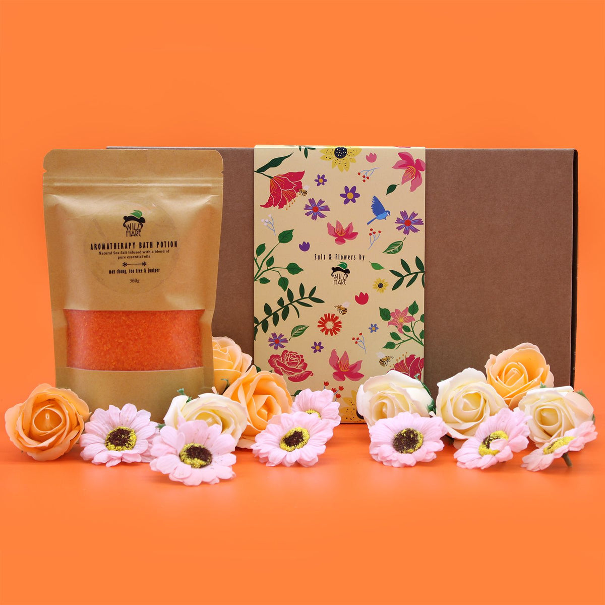 Rituel des Fleurs Sauvages – Coffret Sels de Bain & Fleurs de Savon