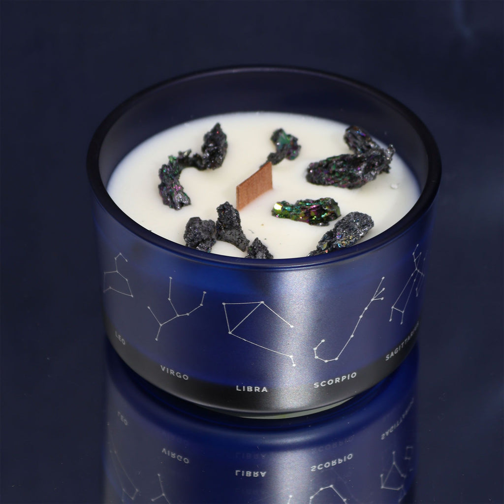 Bougie Astrologique Gémeaux – Cristaux & Bracelet ♊🕯️