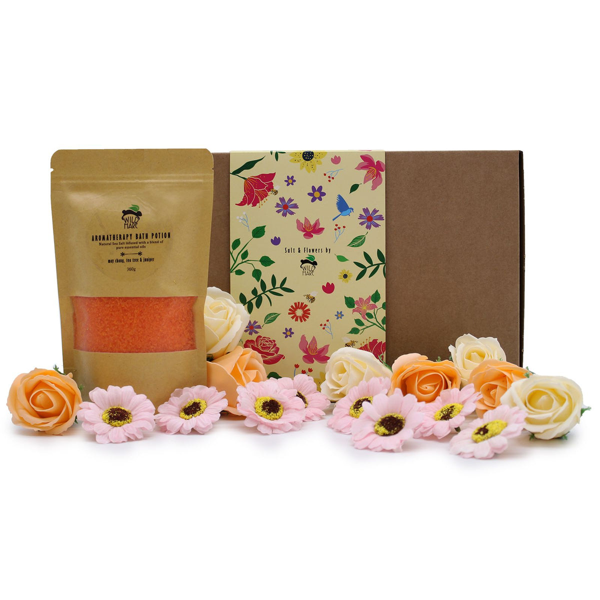 Rituel des Fleurs Sauvages – Coffret Sels de Bain & Fleurs de Savon