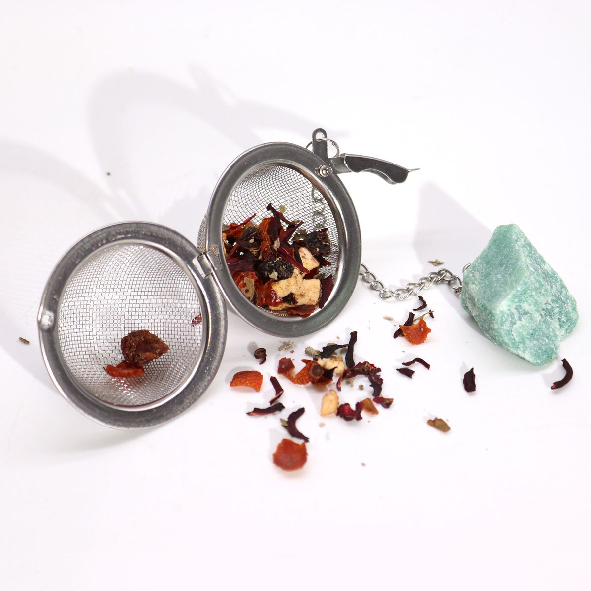 Infuseur d’Améthyste – Filtre à Thé en Cristal Brut