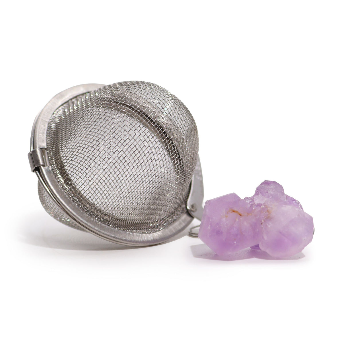 Infuseur d’Améthyste – Filtre à Thé en Cristal Brut
