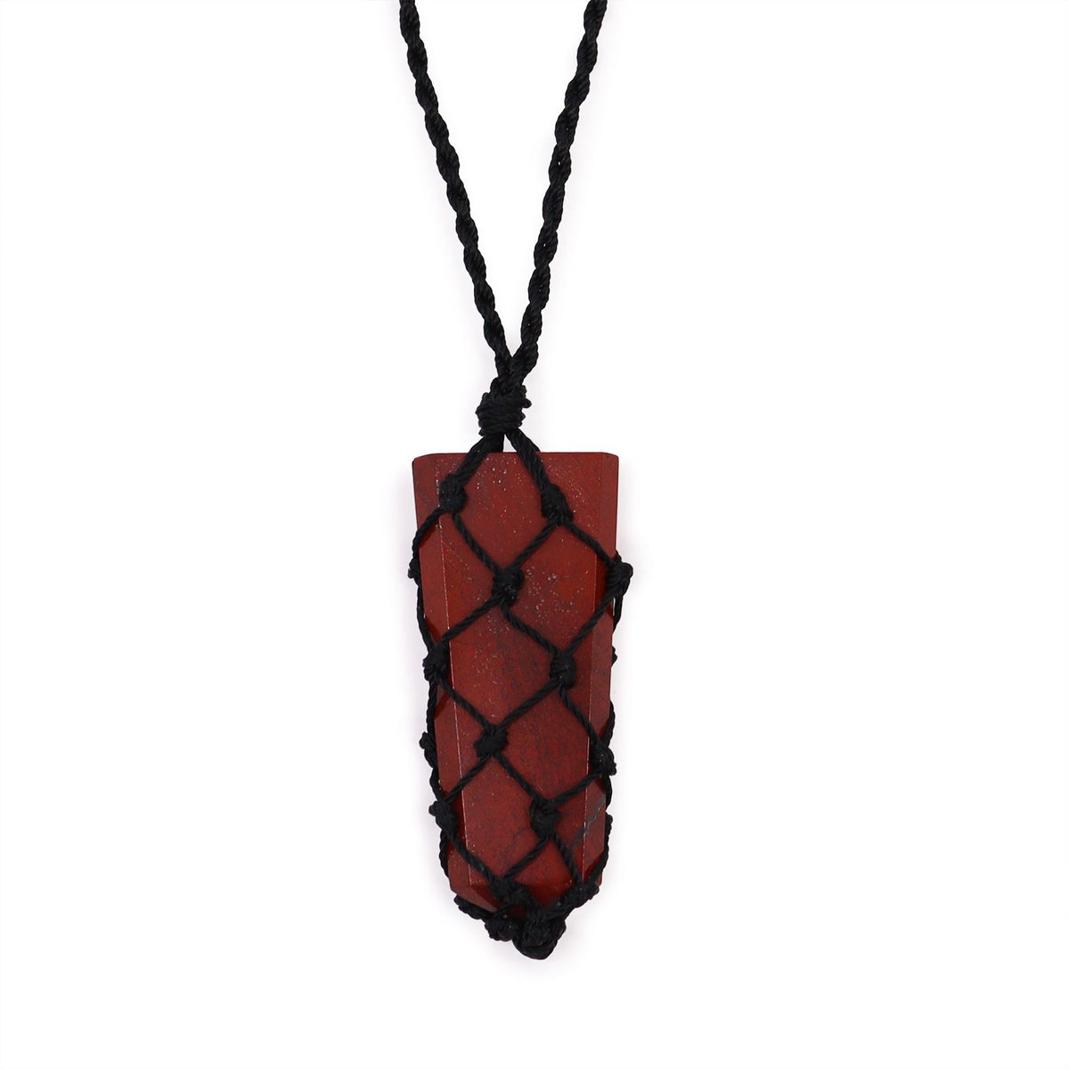 Sang Éternel – Pendentif Talisman en Jaspe Rouge