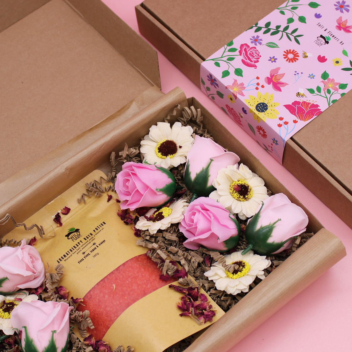 Rituel Passion – Coffret Sels de Bain & Fleurs de Savon 🌹🖤