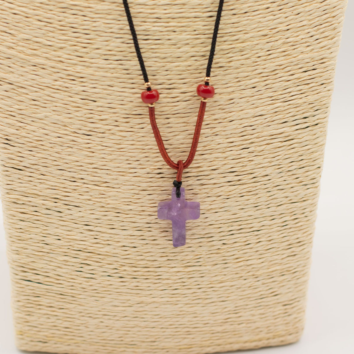 Croix d’Améthyste – Pendentif Talisman 🔮