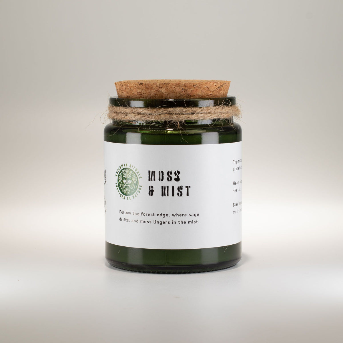 Bougie Greenman – Mousse & Brume 🌿🕯️
