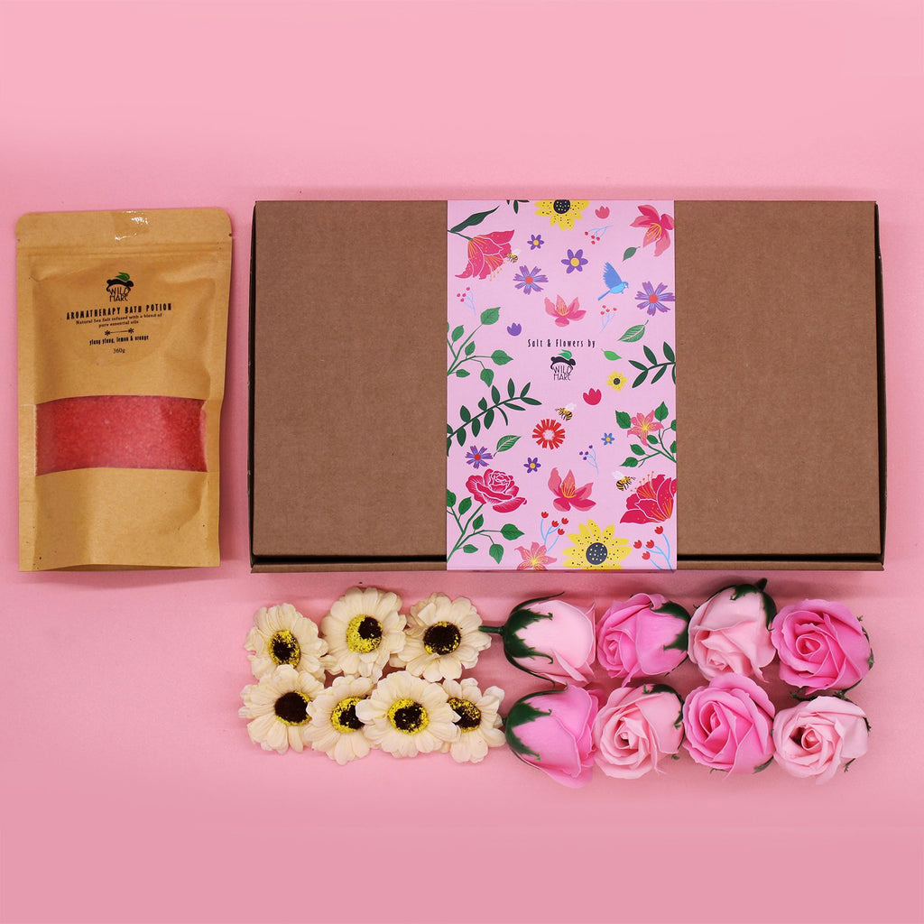 Rituel Passion – Coffret Sels de Bain & Fleurs de Savon 🌹🖤