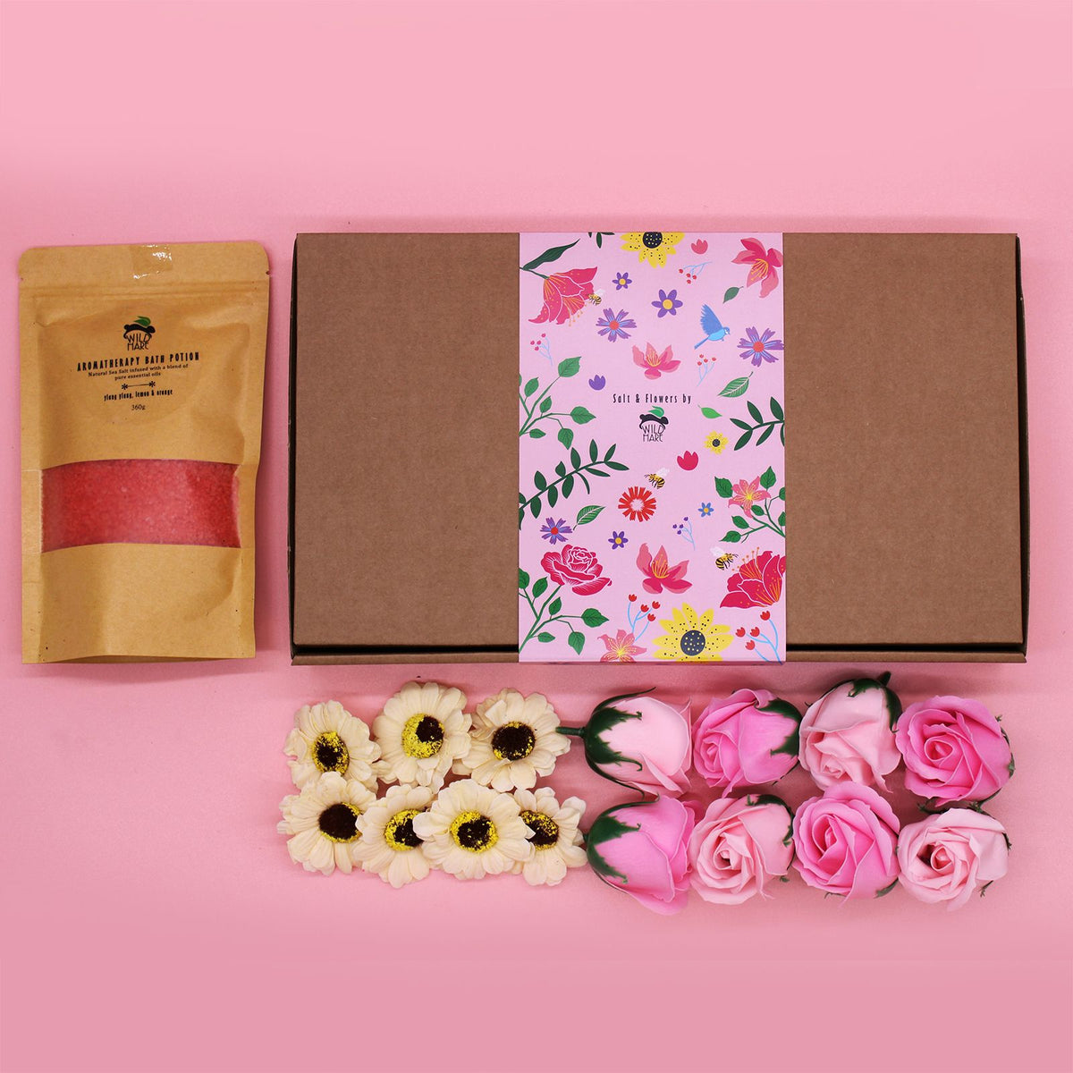 Rituel Passion – Coffret Sels de Bain & Fleurs de Savon 🌹🖤