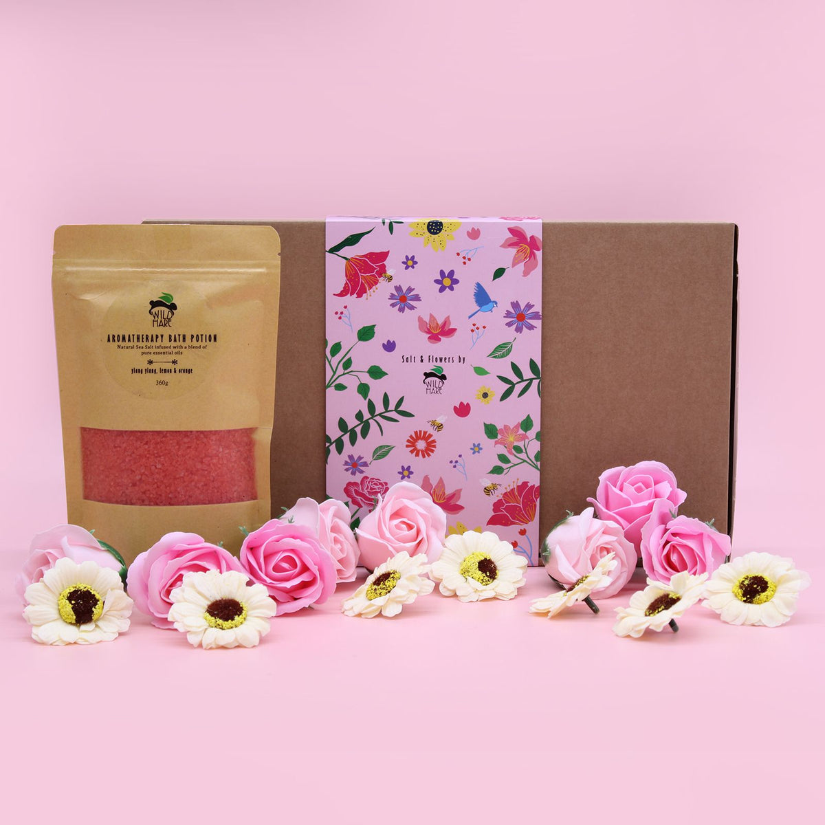 Rituel Passion – Coffret Sels de Bain & Fleurs de Savon 🌹🖤