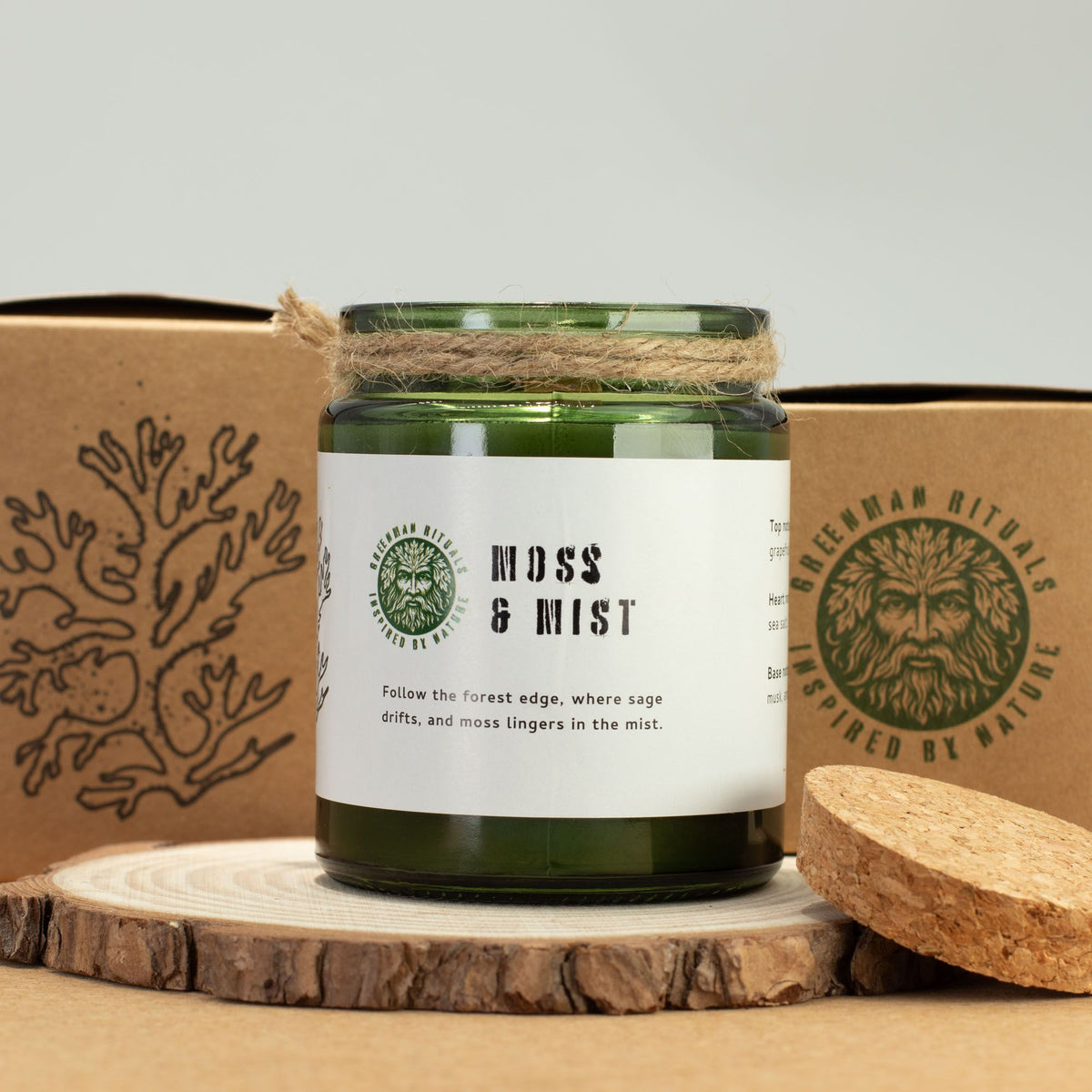 Bougie Greenman – Mousse & Brume 🌿🕯️