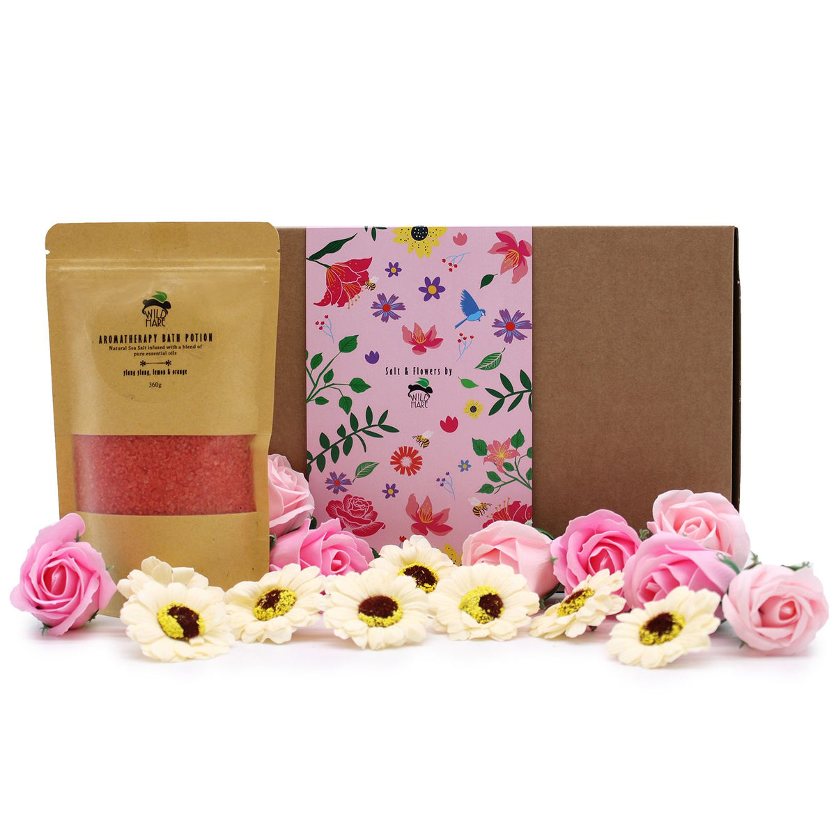 Rituel Passion – Coffret Sels de Bain & Fleurs de Savon 🌹🖤